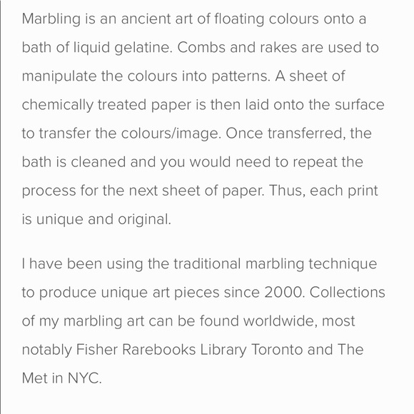 Robert Wu Hand Marbled Art - Picture 9 of 11